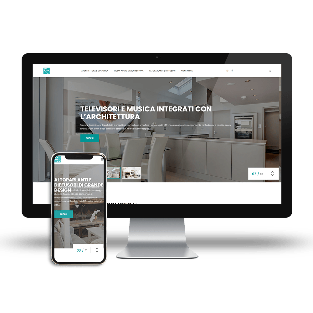 website Consound - Design